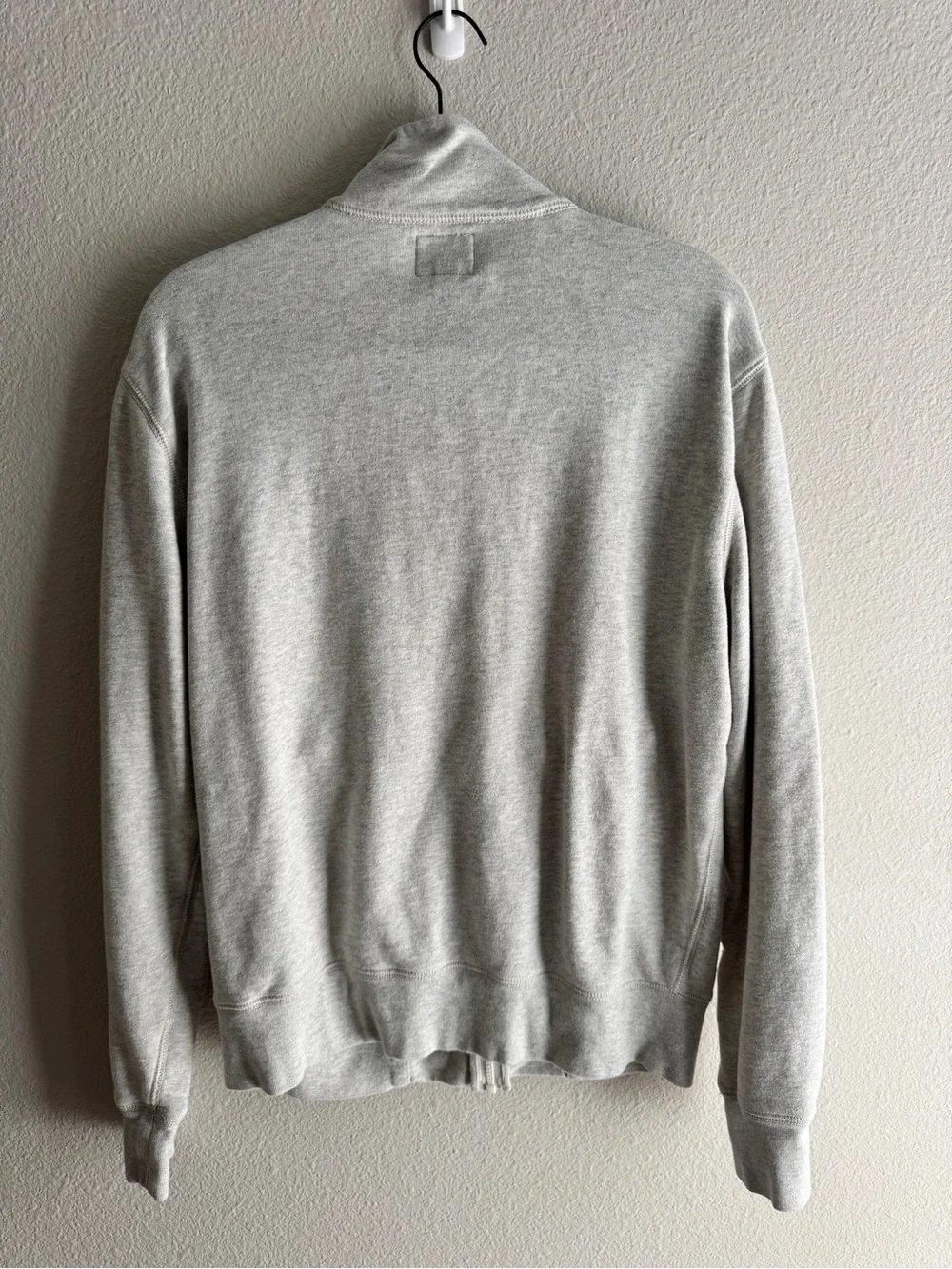 JCrew Sporting Life Full Zip Sweatshirt Jacket Grey Mens Medium Mock Neck